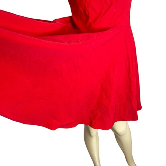 Grace Karin Red Fit & Flare Cocktail Dress Sz S Swing Sweetheart Flirty Twee - Picture 2 of 8